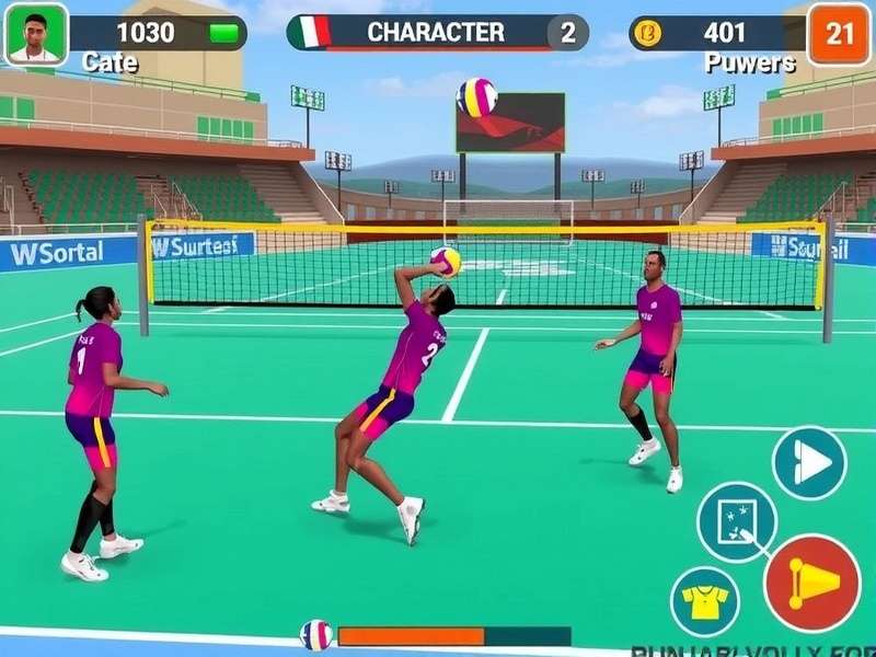 Punjabi Volley Force Gameplay Screenshot